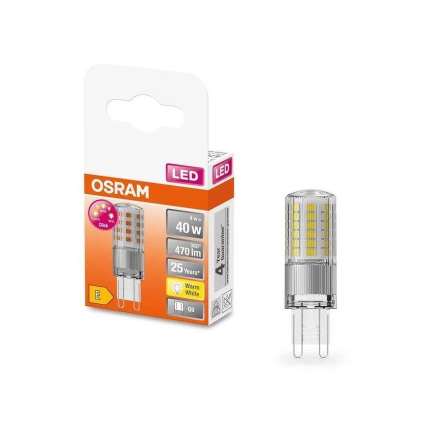 Osram 4W LED bulb LED THREE STEP DIM PIN, G9, 2700K – 3