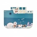 Large wooden animal farm with figures 18 pcs. Whoopie