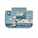 Large wooden animal farm with figures 18 pcs. Whoopie