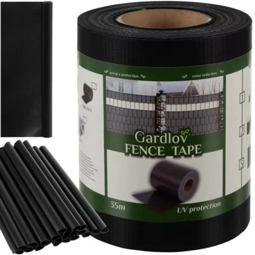 Gardlov Taśma ogrodzeniowa 19cmx35m 450g/m2 juoda 23698 – 2