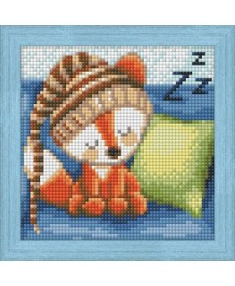Beldizart Diamond painting set "Sleepy litte fox" 15*15 cm AM1573