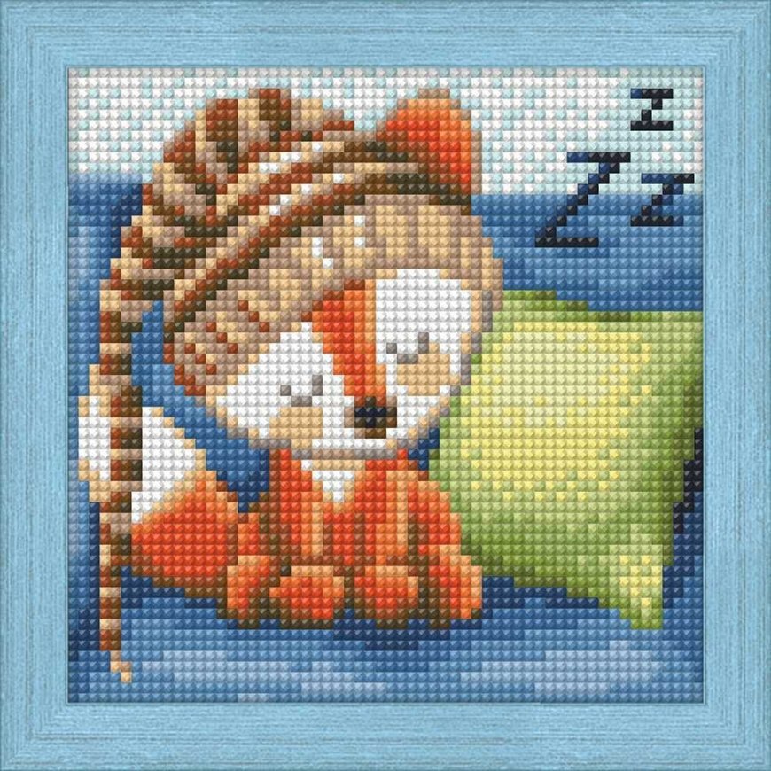 Beldizart Diamond painting set "Sleepy litte fox" 15*15 cm AM1573
