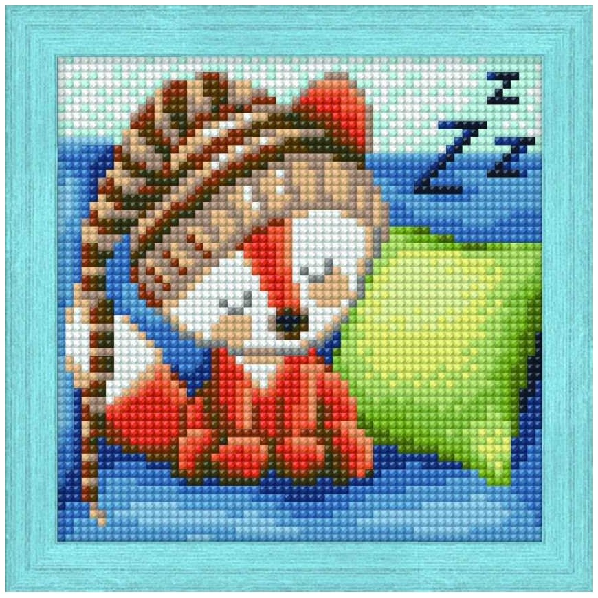 Beldizart Deimantų tapybos rinkinys "Sleepy litte fox" 15*15 cm AM1573 – 2
