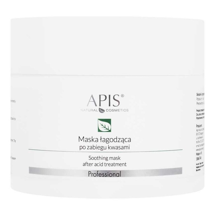APIS Raminanti kaukė po gydymo glikolio rūgštimi, migdolų rūgštimi ir AHA 200 ml (50835) – 2