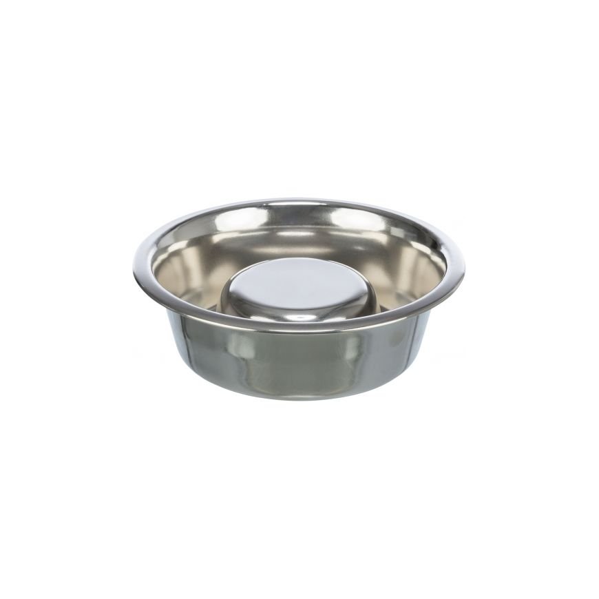 Trixie Slow Feeding bowl, stainless steel, 1.1 l/ø 21 cm