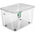 Storage box with lid ROTHO LONA, 50 l, transparent Storage box with lid ROTHO LONA, 50 l, transparent