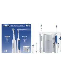 Oral-B Idropulsore Health Center Для взрослых Колебательно-вращательная зубная щетка Синий, Белый
