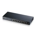 Šakotuvas Zyxel GS-1900-8 valdomas jungiklis 8x1GbE RJ-45