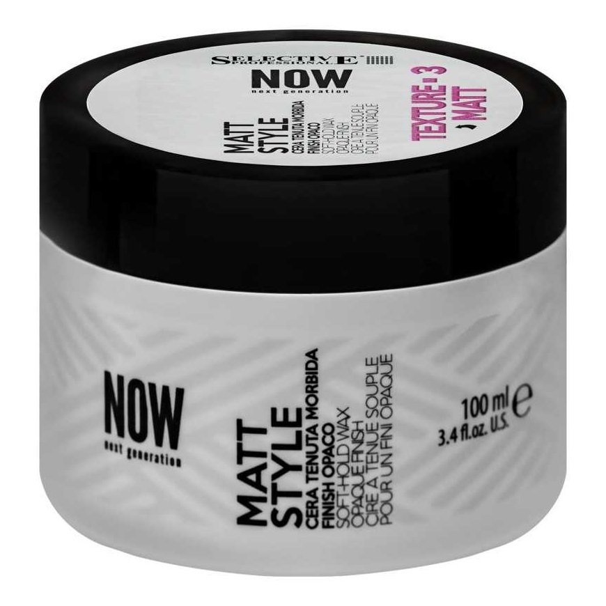 Selective Professional NOW Matinis STYLE Soft - hold wax Matinis švelnios fiksacijos plaukų vaškas, 100 ml – 2