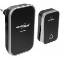 GreenBlue GB157 B Kinetic Battery-free Wireless Dorr Bell, Melodies, Black, Range up to 200m, IP44