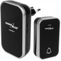 GreenBlue GB157 B Kinetic Battery-free Wireless Dorr Bell, Melodies, Black, Range up to 200m, IP44