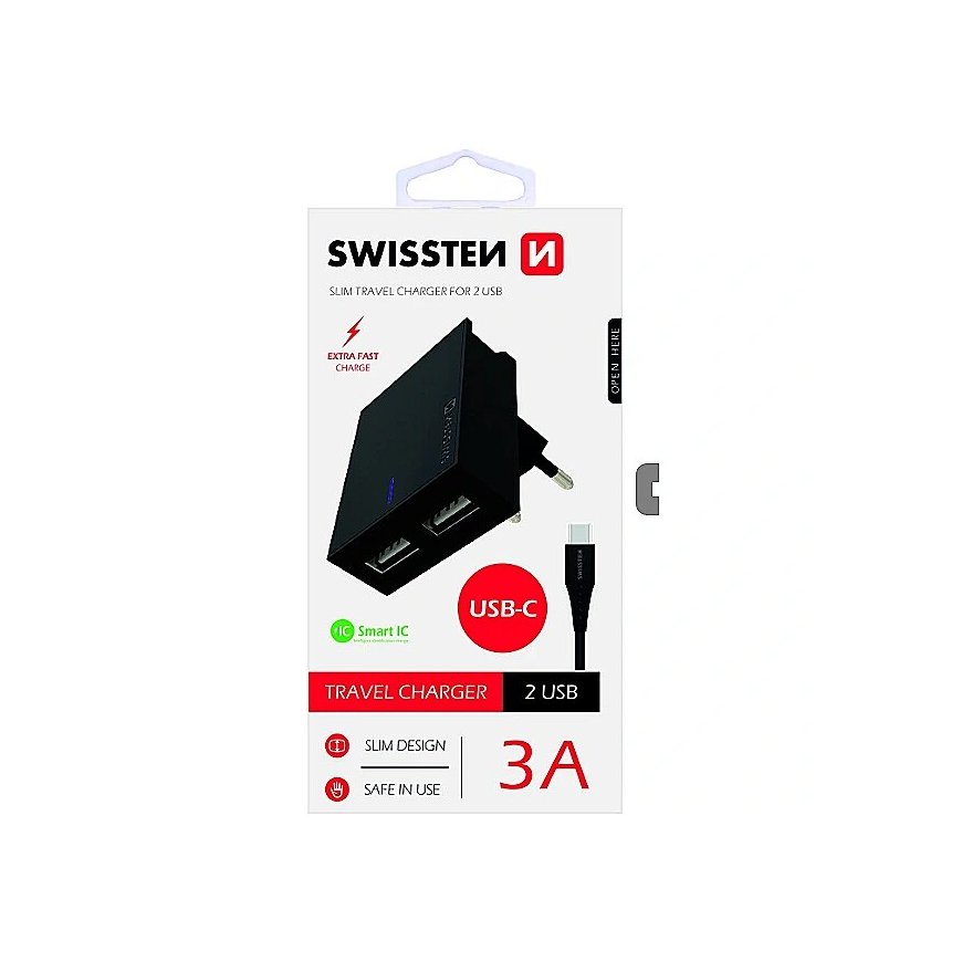 Swissten Travel Charger USB 3А /