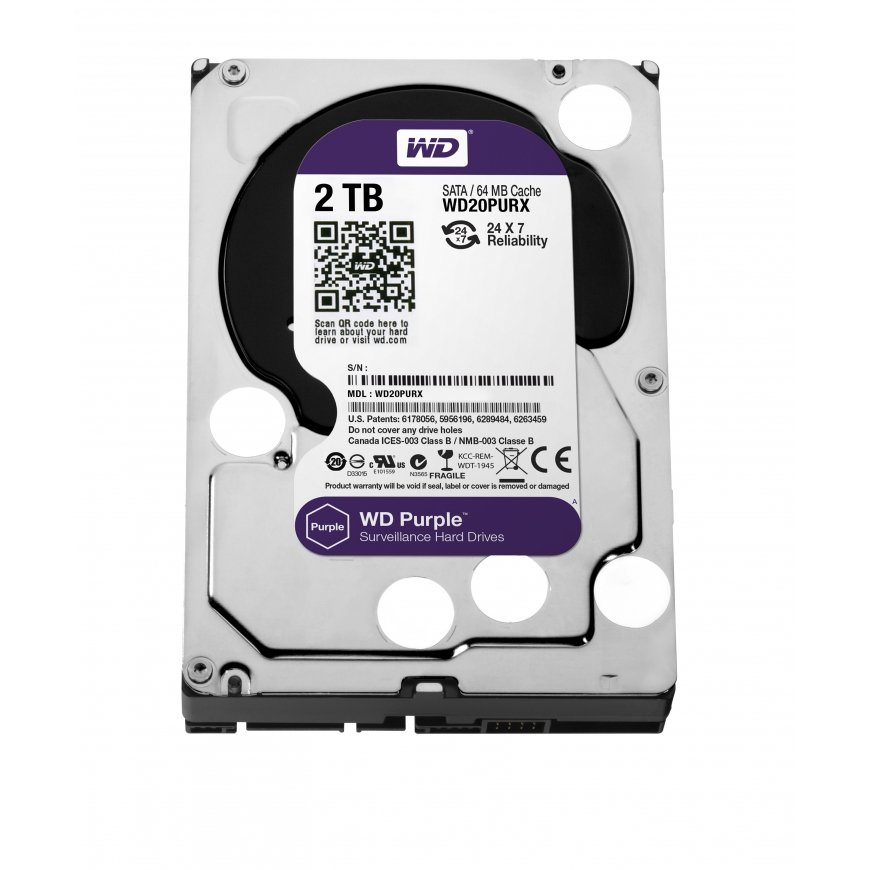 Western Digital Purple 3.5" 2 TB Serial ATA III – 3