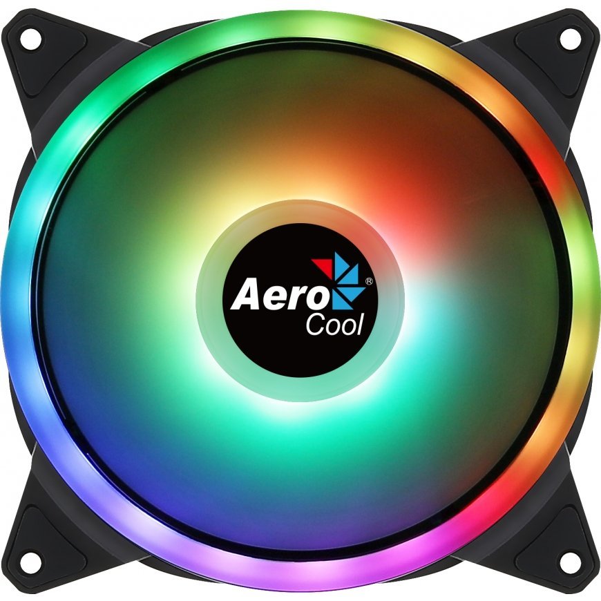 Aerocool Duo 14 Tietokonekotelo Tuuletin 14 cm Musta