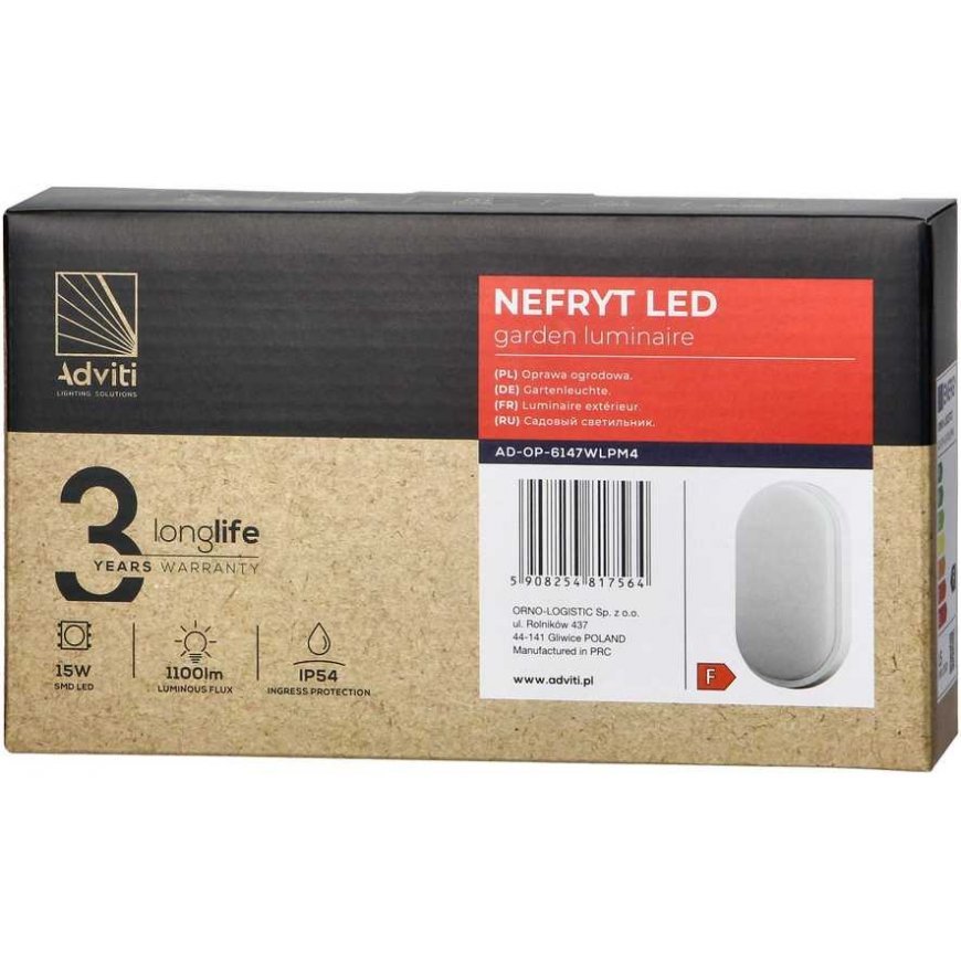 Wall lamp Orno NEFRYT LED 15W, garden lamp, 1100lm, IP54, 4000K, white – 2
