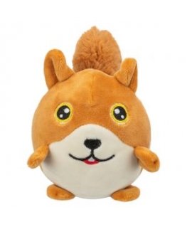 Trixie Squirrel, round, plush, 13 cm