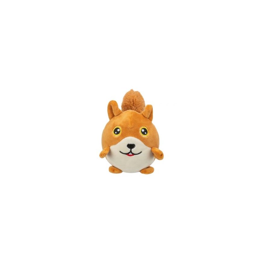 Trixie Squirrel, round, plush, 13 cm