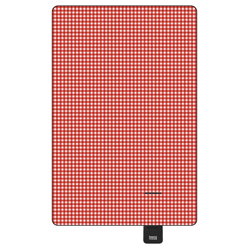 Koc mata piknikowa with insulation 200x300 cm TEESA - red check – 5