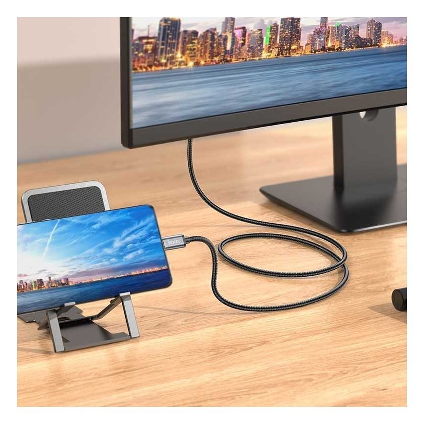 Adapteris Hoco UA27 USB-C to HDMI pilkas – 3
