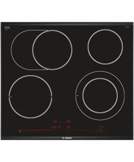 Bosch Serie 8 PKN675DP1D pliidiraud Must, Roostevaba teras Sisseehitatud Keraamiline 4 tsoon(id)