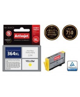 Activejet AH-364YCX tindikassett 1 tk Kokkusobiv High (XL) Yield Kollane
