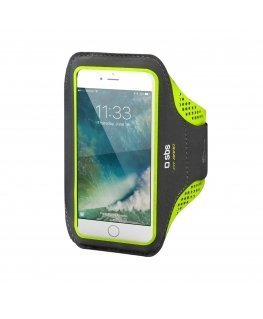 SBS TESPORTFITBANDXXLK mobilo telefonu apvalks 14 cm (5.5") Ietvars ar roksiksnu Melns, Zaļš