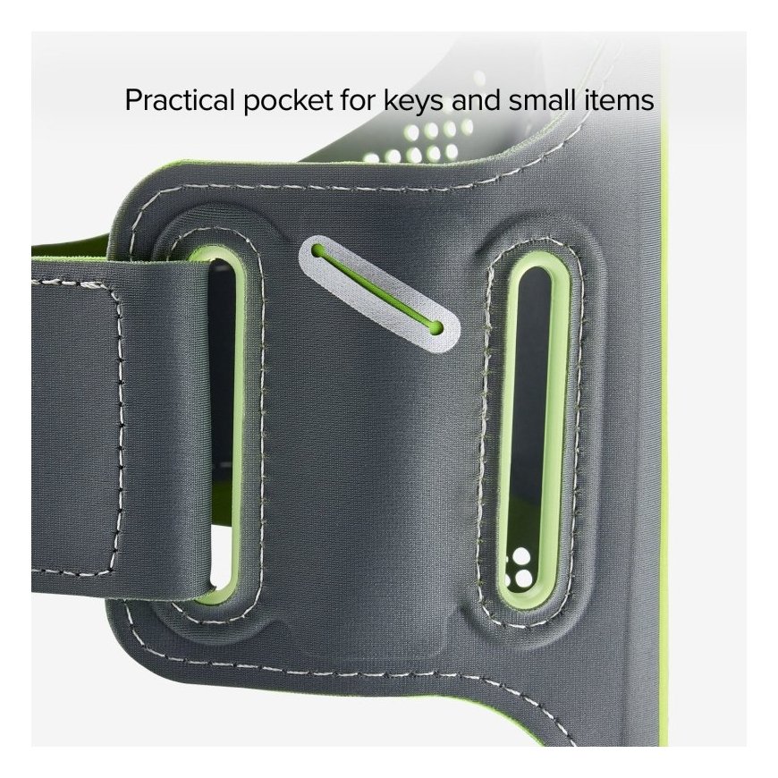 SBS TESPORTFITBANDXXLK mobiliojo telefono dėklas 14 cm (5.5") Rankos raiščio dėklas Juoda, Žalia – 4