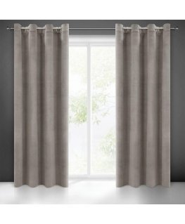 Night curtains Eurofirany Milo, gray, 140x250 cm