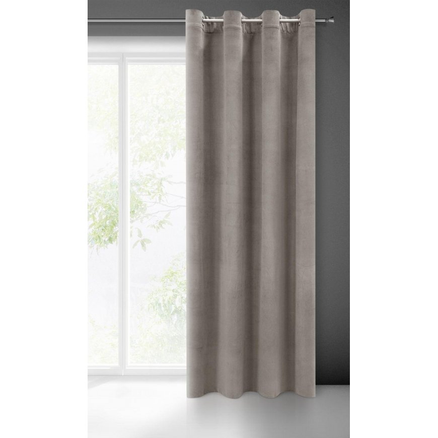 Night curtains Eurofirany Milo, gray, 140x250 cm – 2