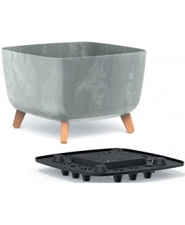 Prosperplast GRACIA SQUARE CONCRETE EFFECT FLOWER POT 39x39CM