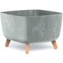 Prosperplast GRACIA SQUARE CONCRETE EFFECT FLOWER POT 39x39CM Prosperplast GRACIA SQUARE CONCRETE EFFECT FLOWER POT 39x39CM