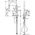 Virtuvinis maišytuvas su ištraukiama žarna Hansgrohe Talis M54 72800670 Virtuvinis maišytuvas su ištraukiama žarna Hansgrohe Talis M54 72800670