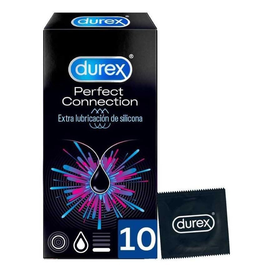 DUREX PERFECT CONNECTION SILICONE EXTRA SUTEPIMAS 10 VIENETŲ – 2