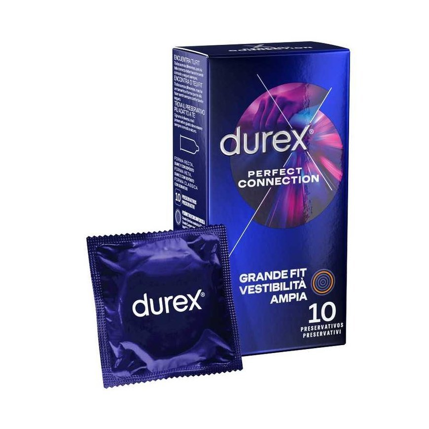 DUREX PERFECT CONNECTION SILICONE EXTRA SUTEPIMAS 10 VIENETŲ – 4