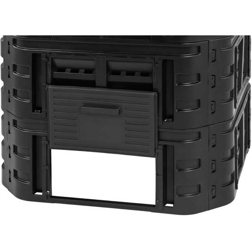 Hillvert Kompostownik modulowy do ogrodu na odpadki organiczne 90 x 90 x 80 cm 600 l – 4