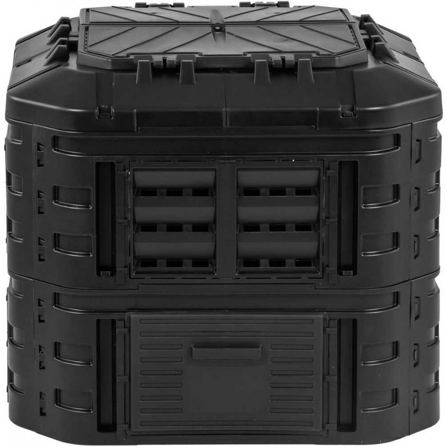 Hillvert Kompostownik modulowy do ogrodu na odpadki organiczne 90 x 90 x 80 cm 600 l – 5