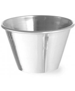 Ramekin bowl, container for sauces and dips, stainless steel, dia. 62 mm 12 pcs 70 ml - Hendi 400029
