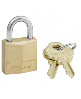 MASTER LOCK 120EURD matkalaukkulukko Luggage key lock Messinki Messinki, Hopea