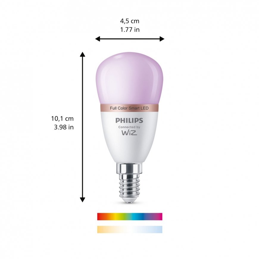 Philips Bulb 4.9W (Eq.40W) P45 E14 – 4