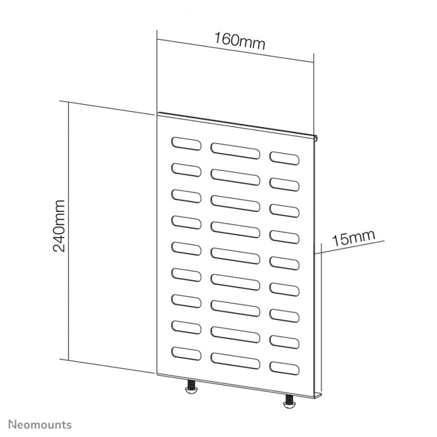 Neomounts NS-MBTC100BLACK держатель для ПК Настенный держатель ЦП Черный – 4