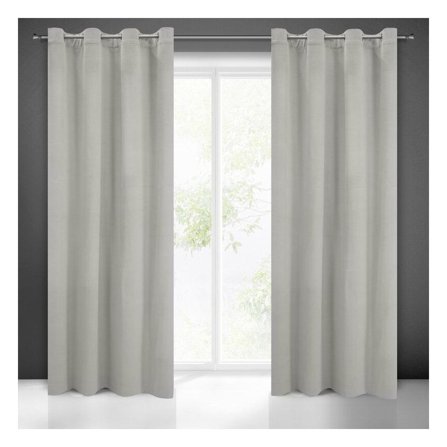 Night curtains Eurofirany Milo, silver, 140x250 cm – 4