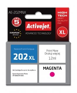 Activejet AE-202MNX tindikassett 1 tk Kokkusobiv High (XL) Yield Magenta