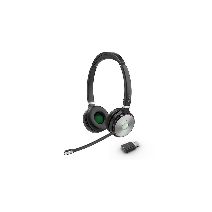Yealink WH62 Portable Headset Wireless Head-band Calls/Music Black, Grey