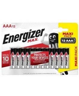 Elementai ENERGIZER MAX, AAA/LR03, 1.5V, 12vnt