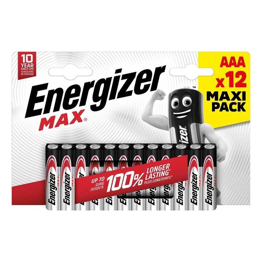 Elementai ENERGIZER MAX, AAA/LR03, 1.5V, 12vnt – 2