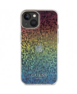 Guess IML Faceted Mirror Disco Iridescent case for iPhone 13 Pro