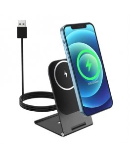 Swissten Magnetic Wireless Charger Stand 15W (MagSafe compatible)