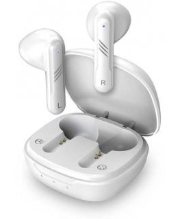 Headphones Genius HS-M905BT, microphone, zmiana utworu, white, 2.0, case with charger, sport type USB-C