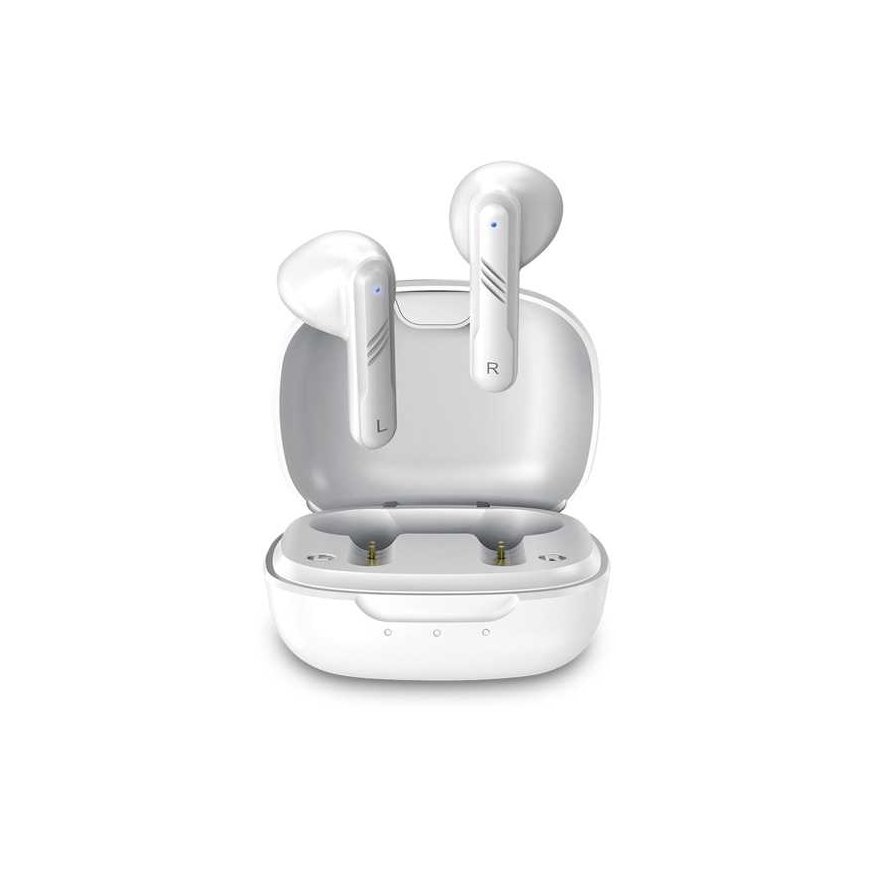 Headphones Genius HS-M905BT, microphone, zmiana utworu, white, 2.0, case with charger, sport type USB-C – 3