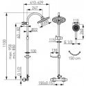 Ferro Shower set with thermostatic faucet NP71-TRM7U Ferro Shower set with thermostatic faucet NP71-TRM7U